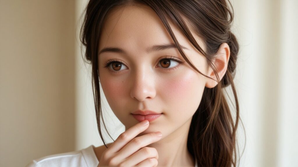 振り向いてくれない恋について考え込む女性の表情